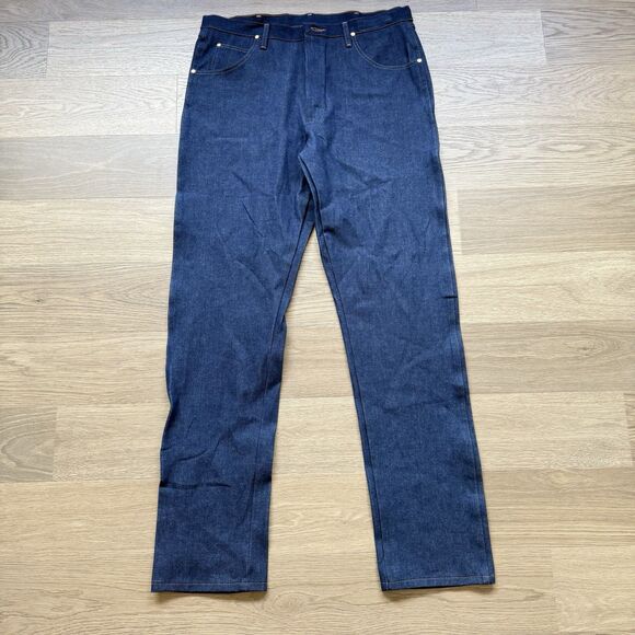 Wrangler Jeans Men 38x38 Blue Western Cowboy Rodeo Bootcut Denim Cotton 1031MWZD - Picture 1 of 11